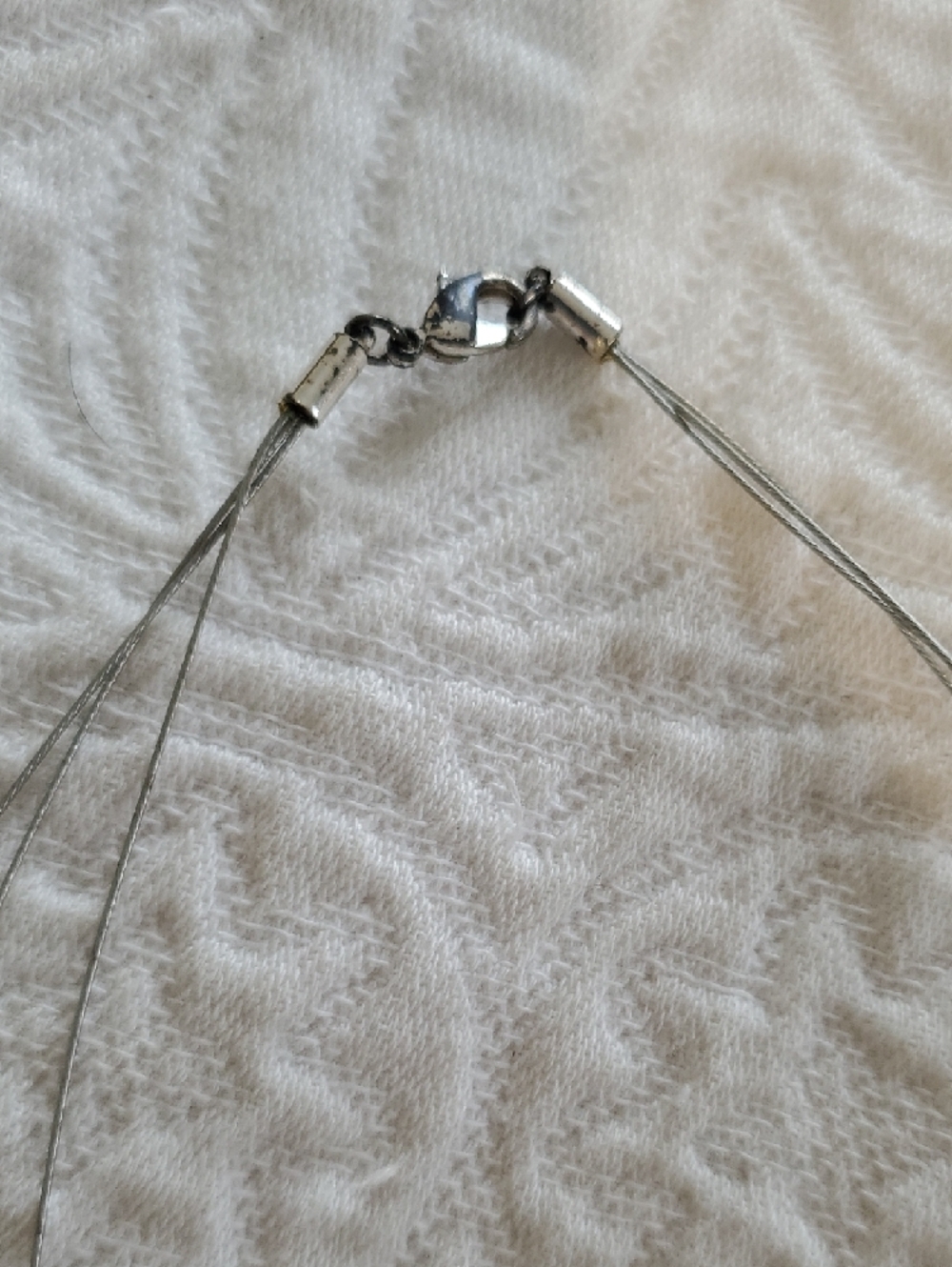 jcpenney Silver Multi-Strand Textured Disc Necklace - Picture 3 of 3